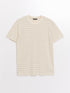 LC Waikiki Crew Neck Short Sleeve Striped Combed Cotton Men's T-shirt